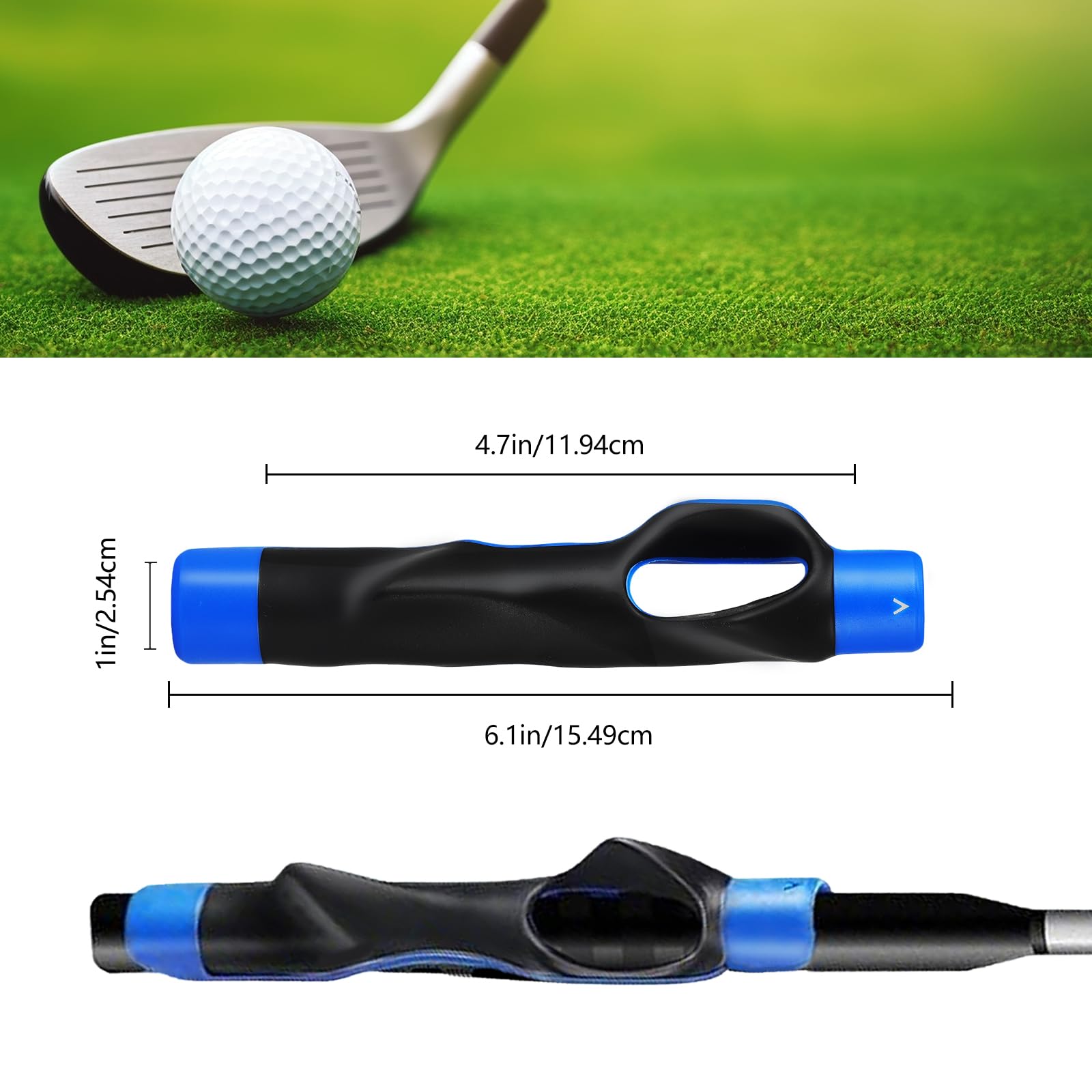 Golf Grip Trainer, Golf Club Grips, Golf Training Aid, Grip Trainer Golf to Help Train Correct Hand Position