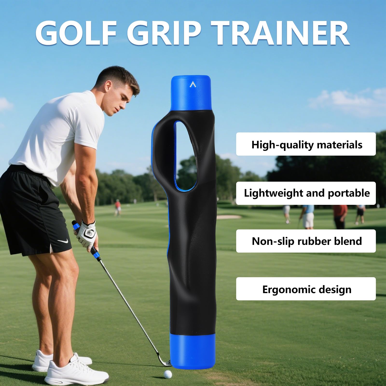 Golf Grip Trainer, Golf Club Grips, Golf Training Aid, Grip Trainer Golf to Help Train Correct Hand Position