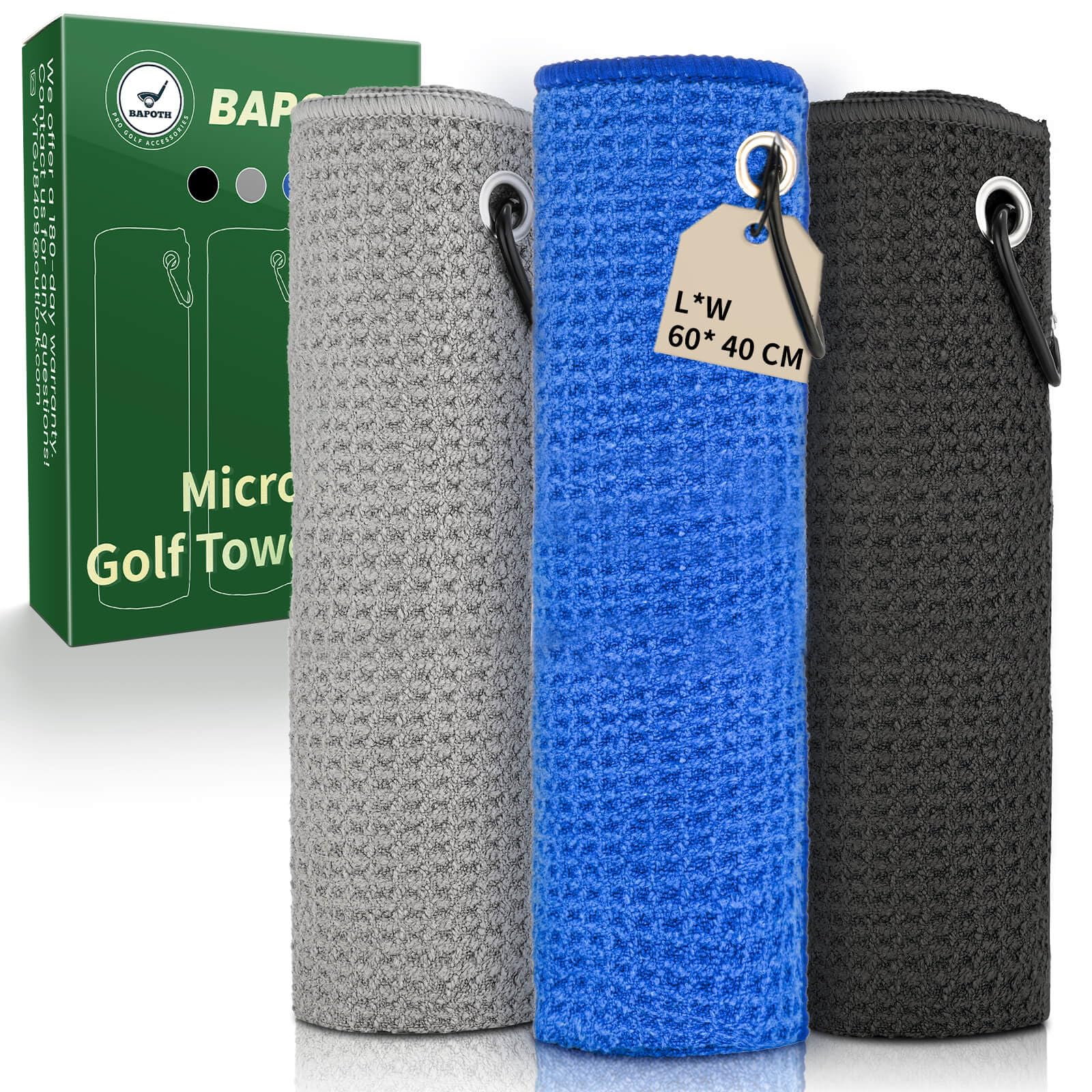 Golf Club Cleaner, Non-Leaking Stretchable Golf Club Brush with Microfiber Golf Towel (23.6 * 15.7 in), Strong Bristles Golf Brush Can Hold 5oz Water, Essentials Golf Accessories for Men